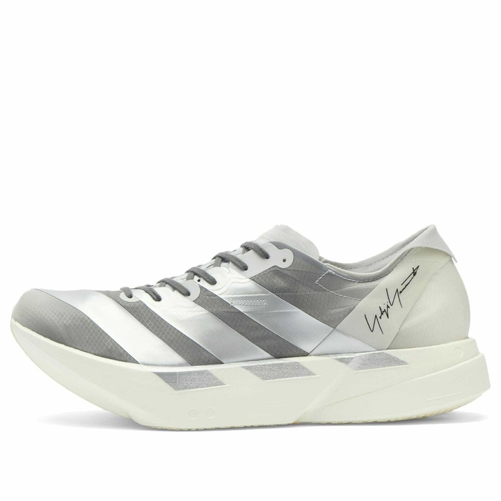 Photo: Y-3 Men's Adios Pro 4 C Sneaker in White/Silvmt/Lgsogr