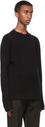 Bottega Veneta Black Cashmere Rib Knit Sweater