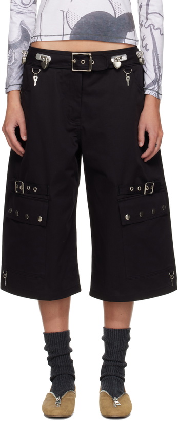 Photo: Chopova Lowena Black Thunderhull Shorts