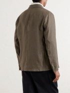 Altea - Aaron Garment-Dyed Linen Blazer - Green