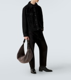 Lemaire Belted suede shoulder bag