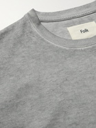 FOLK - Cotton-Jersey T-Shirt - Gray - 3