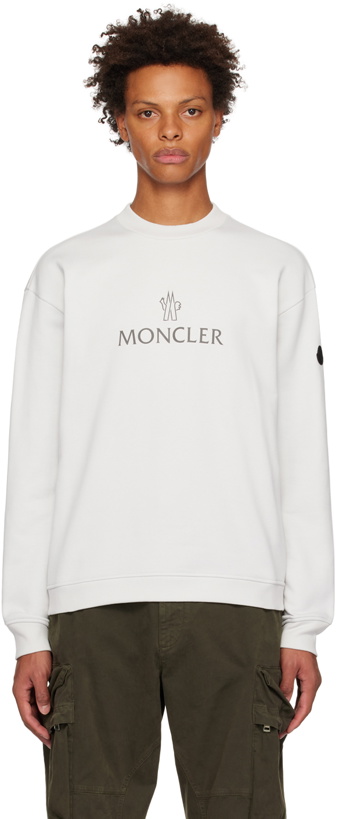 Photo: Moncler Off-White Crewneck Sweatshirt