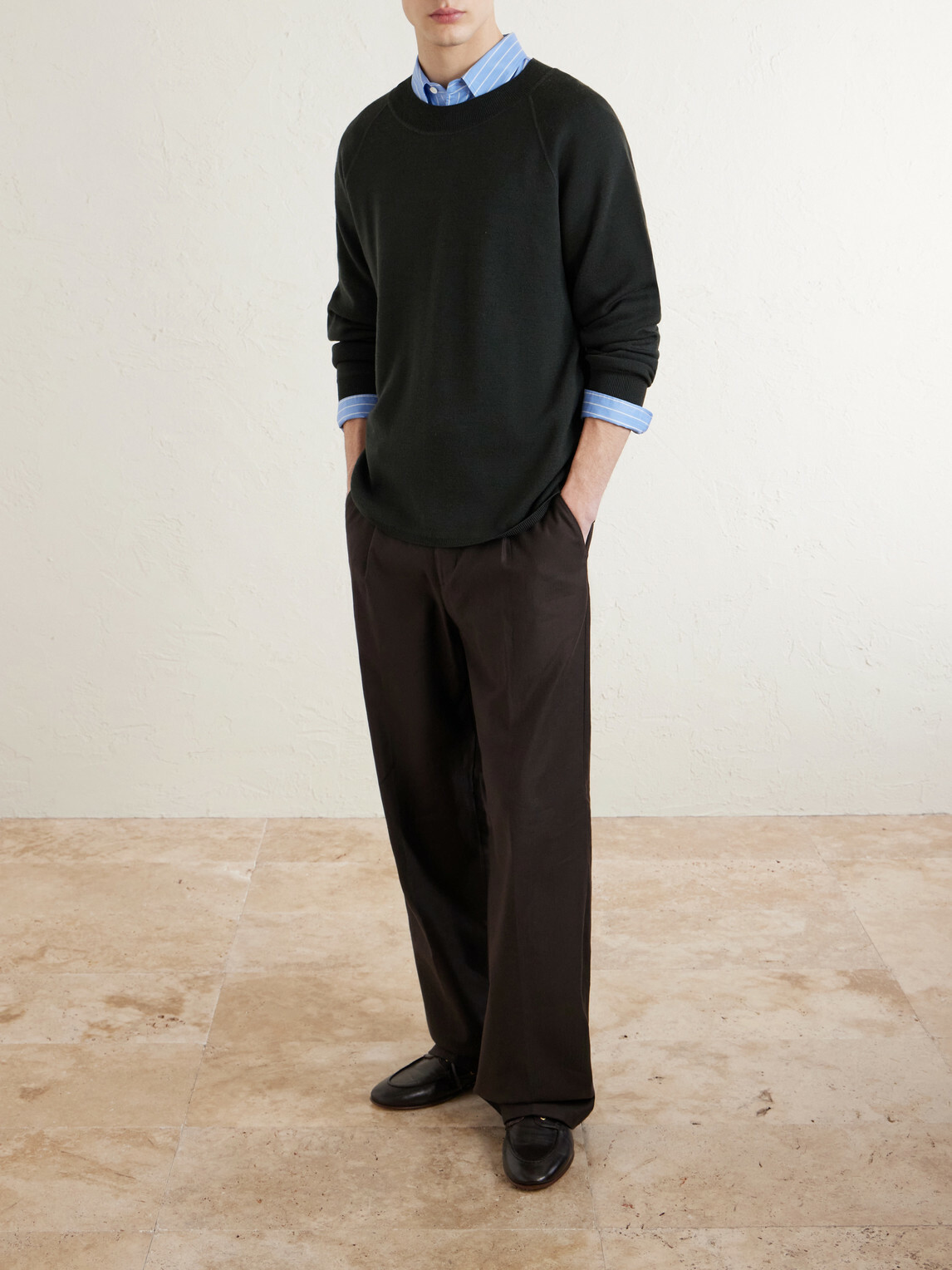 Margaret Howell - MHL. Merino Wool Sweatshirt - Black