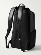 Master-Piece - Slick Logo-Appliquéd Leather and CORDURA® Ballistic Nylon Backpack