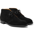 Edward Green - Banbury Suede Desert Boots - Black