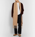 Acne Studios - Canada Skinny Fringed Wool Scarf - Brown