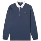 Paul & Shark Contrast Collar Rugby Shirt