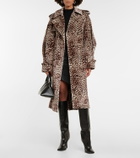 Alexandre Vauthier - Leopard-print velvet trench coat