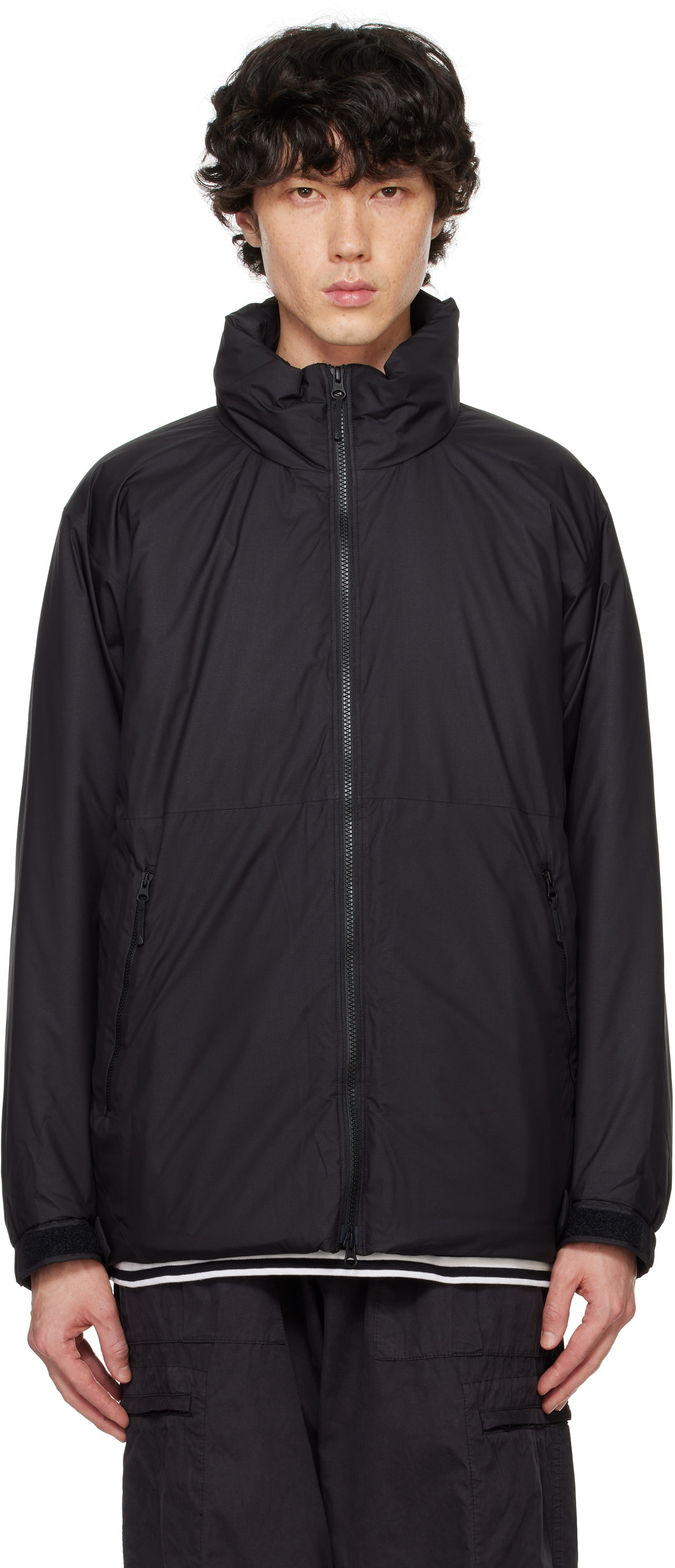 Goldwin Black WINDSTOPPER BY GORE-TEX LABS Puffy Jacket Goldwin