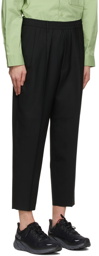 N.Hoolywood Black Wide Tapered Easy Trousers