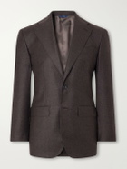 Thom Sweeney - Wool-Blend Flannel Suit Jacket - Brown
