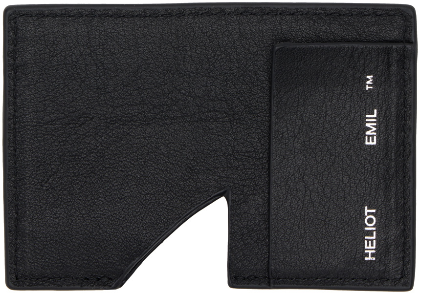 HELIOT EMIL Black Limited Edition Cutout Card Holder Heliot Emil