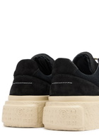 MM6 BY Maison Margiela Gambetta Panelled Suede Flatform Sneakers Black