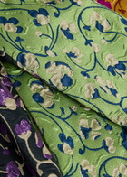 LA Double J Precious Floral-jacquard Woven Coat Yellow