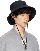 JW Anderson Navy Logo Shade Bucket Hat