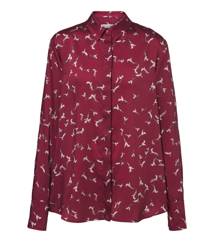 Photo: Altuzarra Chika printed satin shirt