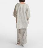 The Row Linen and silk maxi skirt