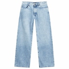 Versace Men's Loose Leg Jean in Light Blue