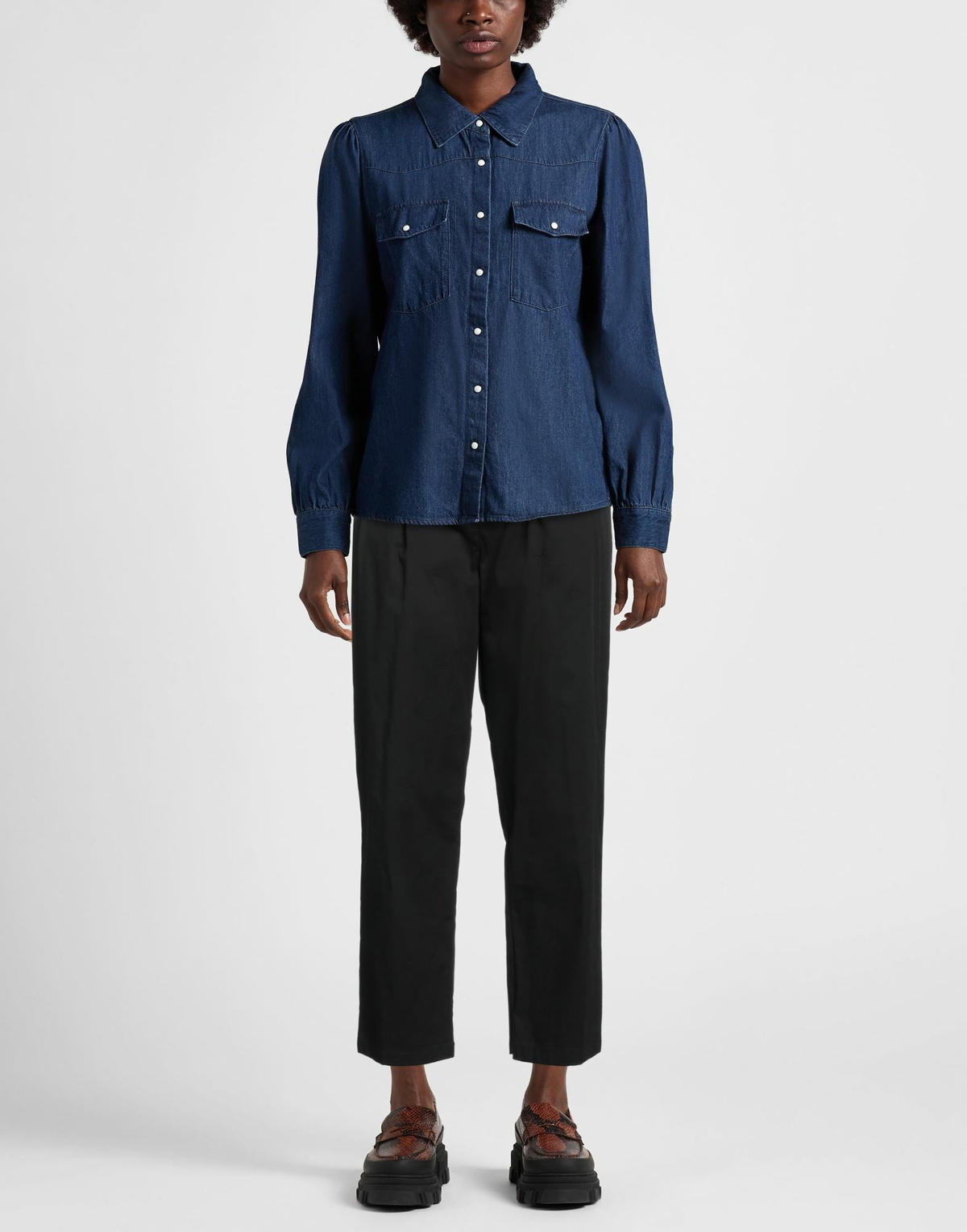 Manila Grace Womens Pants in Black