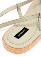 A.emery Elliot Leather Sandals Off White