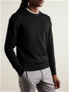 Incotex - Zanone Slim-Fit Virgin Wool Sweater - Black