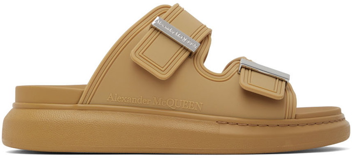 Photo: Alexander McQueen Tan Hybrid Slides