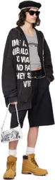 VAQUERA Black Print Hoodie