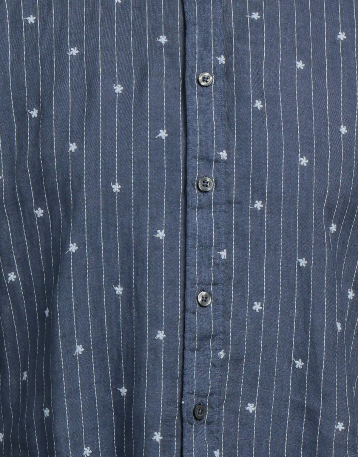 120% Lino Mens Shirt in Navy