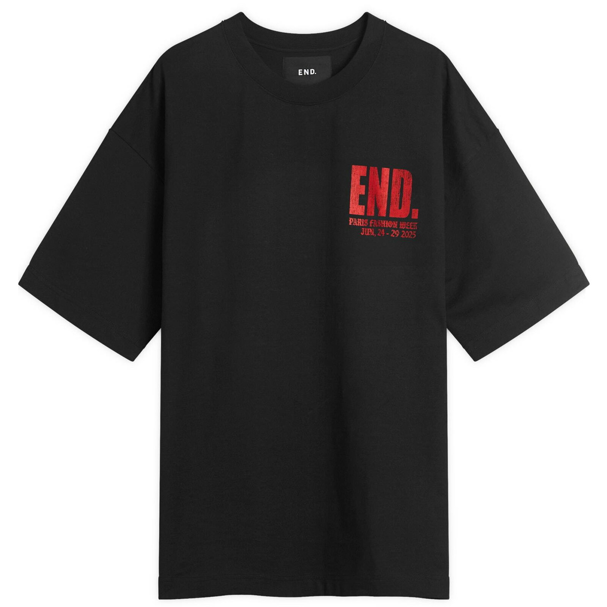 END. SS26 Paris Fashion Week T-Shirt in Black