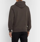 Givenchy - Logo-Emboidered Loopback Cotton-Jersey Hoodie - Charcoal