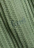 Forét Textured-knit Cotton Shirt Green