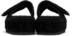 Versace Black 'Versace Allover' Slippers