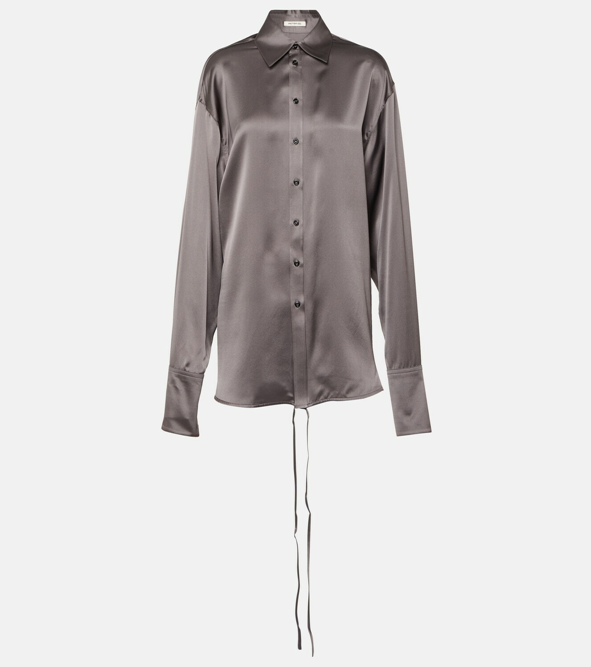 Peter Do Satin wrap blouse