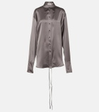 Peter Do Satin wrap blouse