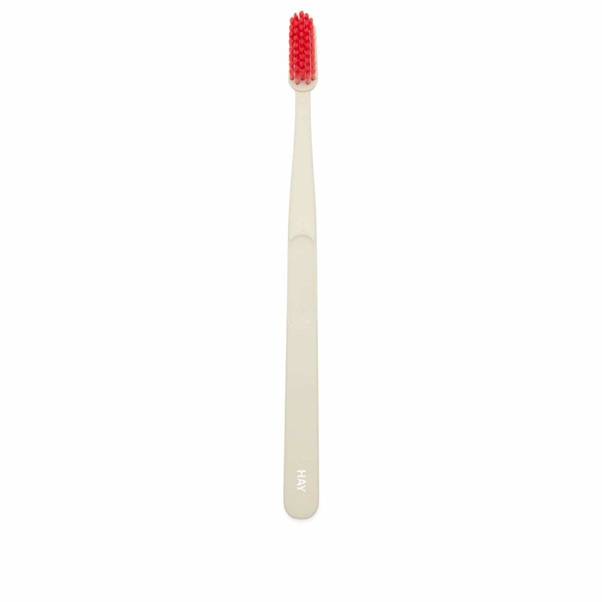 HAY Tann Toothbrush in Off-White/Red 