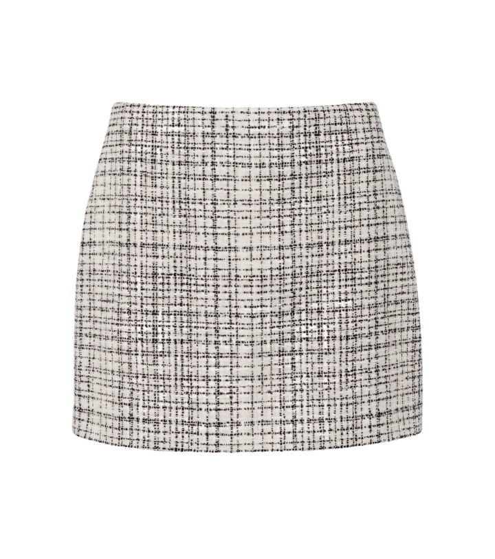Photo: Valentino Cotton-blend tweed miniskirt