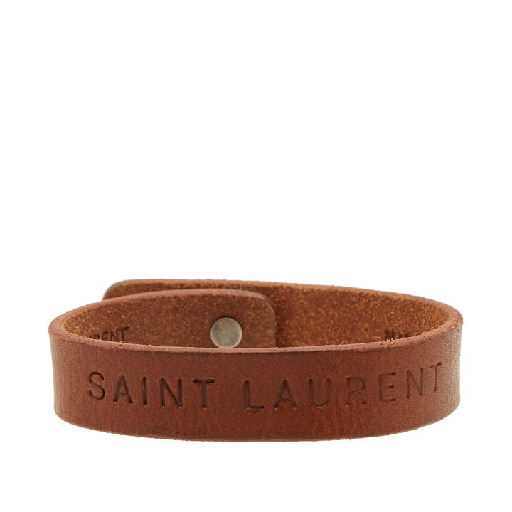 Photo: Saint Laurent Leather Bracelet