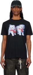 Ashley Williams SSENSE Exclusive Black Kitten Danny T-shirt