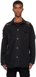 Helmut Lang Black Apex Denim Shirt