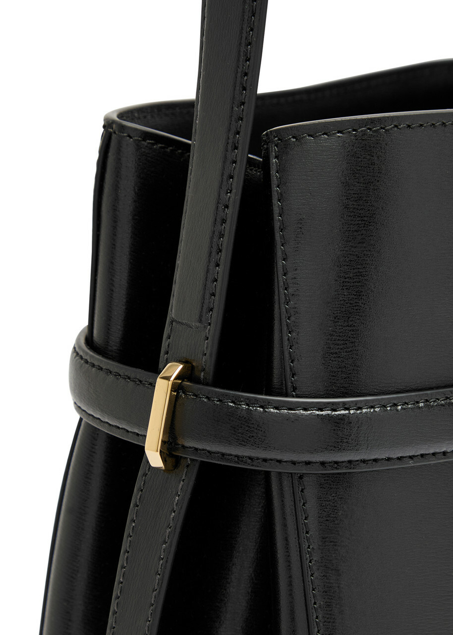 Toteme Belted Leather Bucket bag - Black - One Size