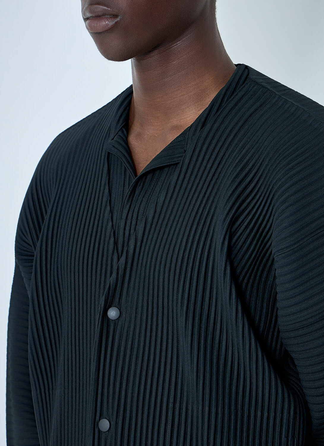 Homme Plissé Issey Miyake Pleated Button-Up Jacket