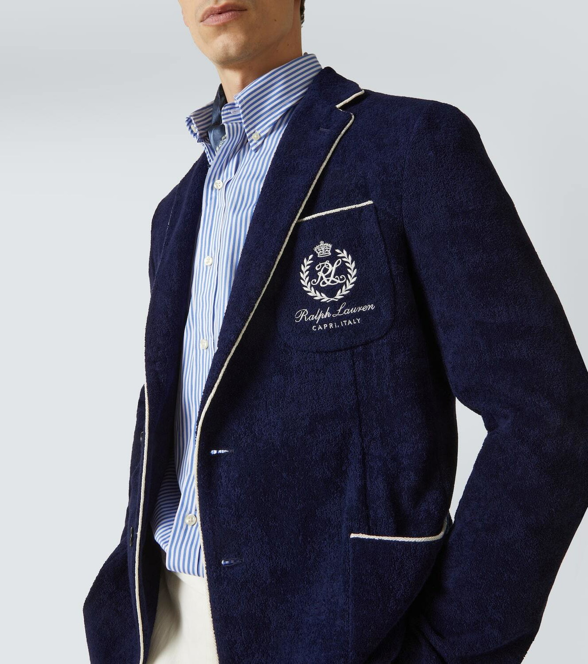 Ralph Lauren Purple Label Regatta cotton terry blazer Ralph Lauren