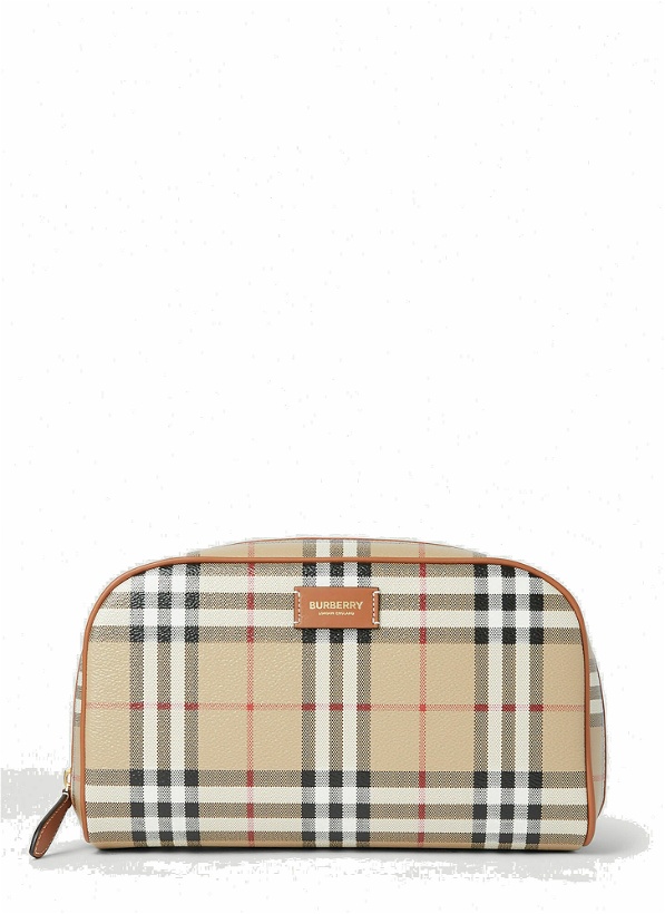 Photo: Burberry - Check Cosmetic Pouch in Beige