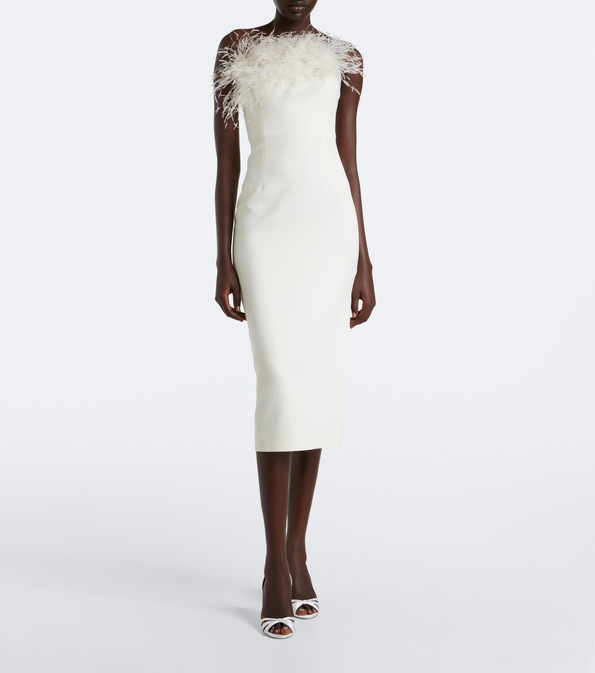 Safiyaa Aerine crêpe midi dress