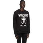 Moschino Black Double Question Mark Sweatshirt