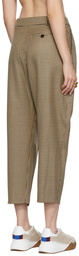 Stella McCartney Beige & Brown Wool Cavalry Trousers