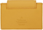 Vivienne Westwood Yellow Flap Card Holder