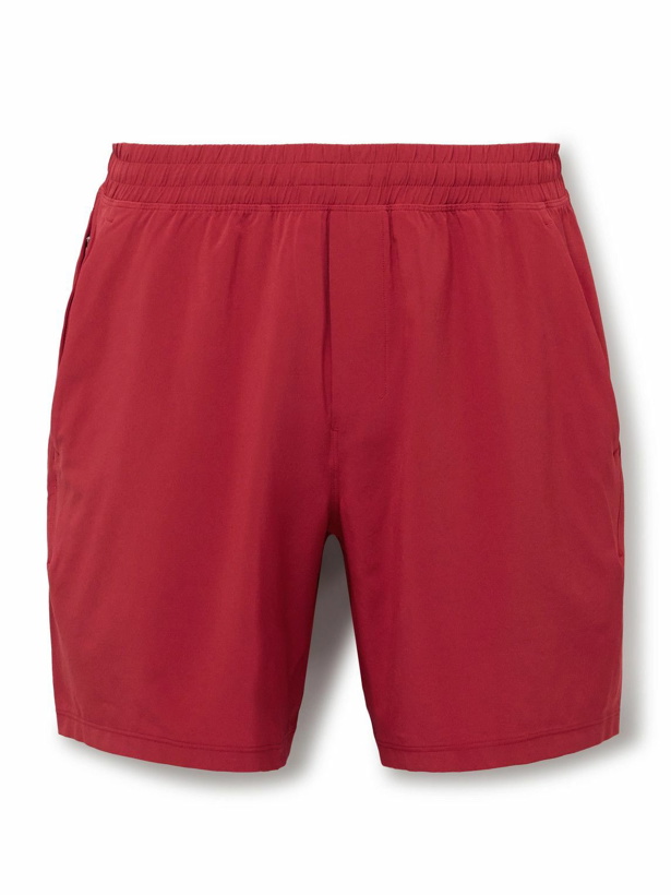 Photo: Lululemon - Pace Breaker 7&quot; Straight-Leg Mesh-Trimmed Recycled-Swift&trade; Shorts - Red