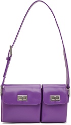 BY FAR Purple Patent Baby Billy Shoulder Bag